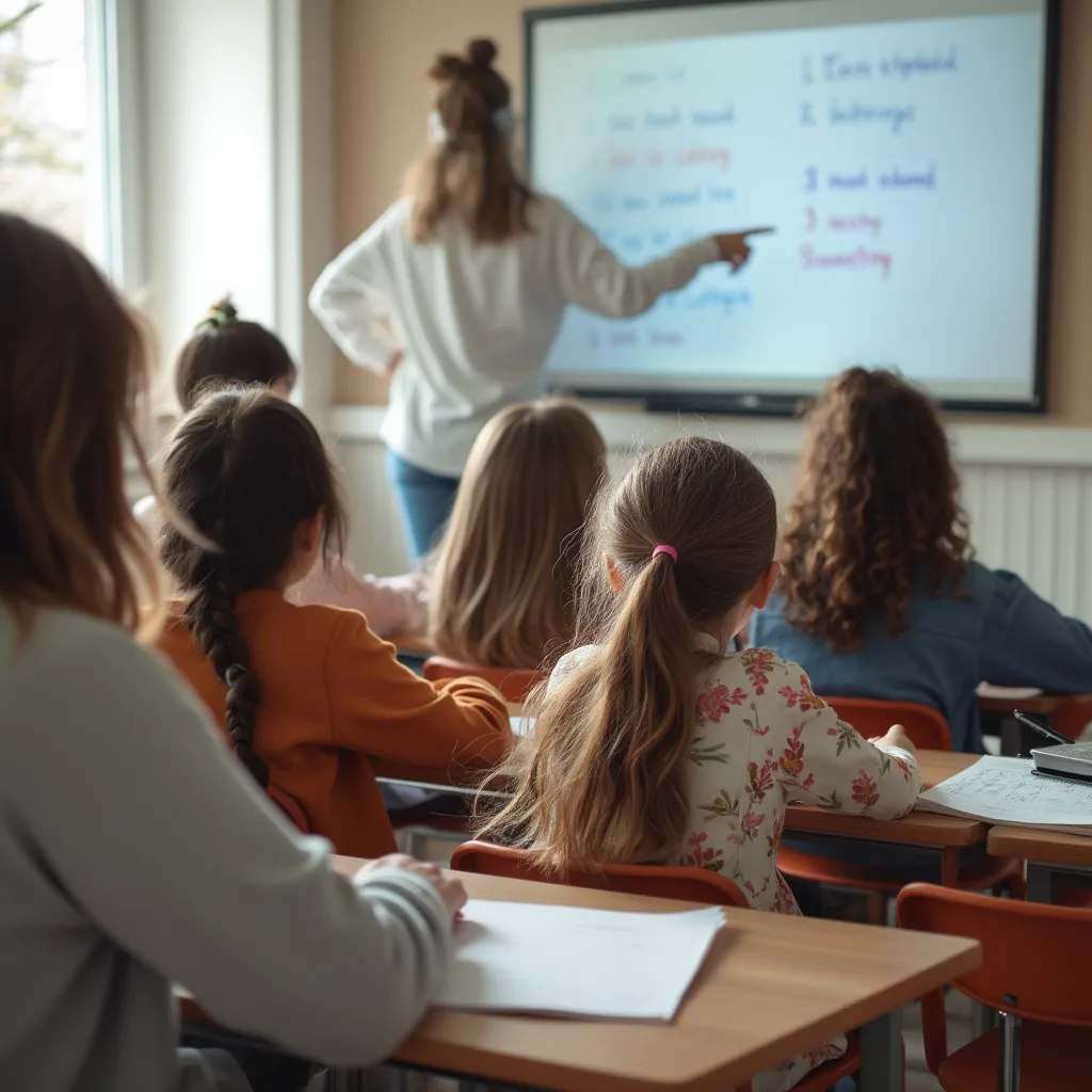 Studenti na základním kurzu angličtiny